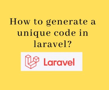 How to generate a unique code in laravel