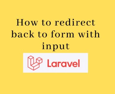How to redirect back to form with input