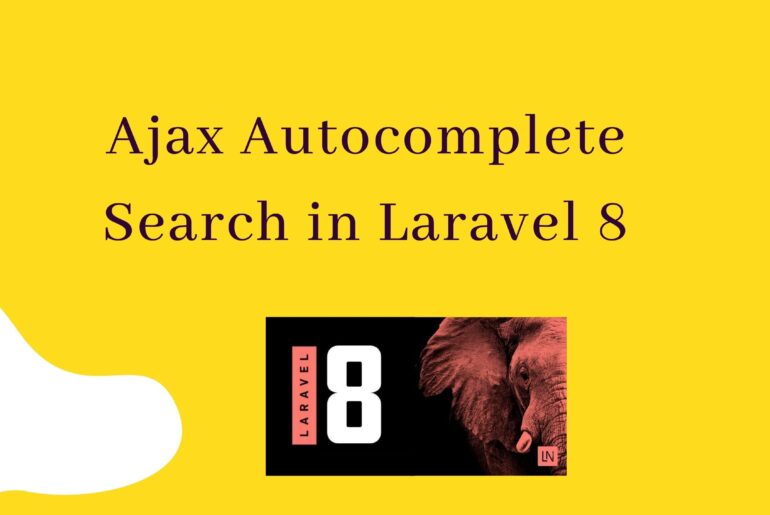 Ajax Autocomplete Search in Laravel 8