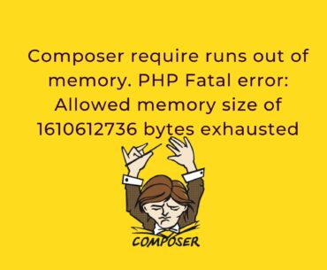 Composer require runs out of memory. PHP Fatal error: Allowed memory size of 1610612736 bytes exhausted