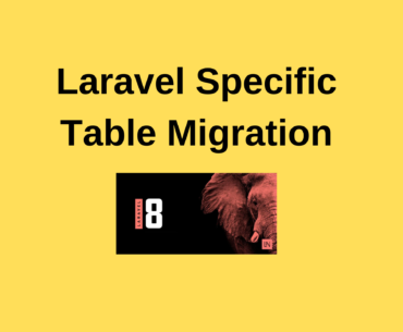 Laravel Specific Table Migration