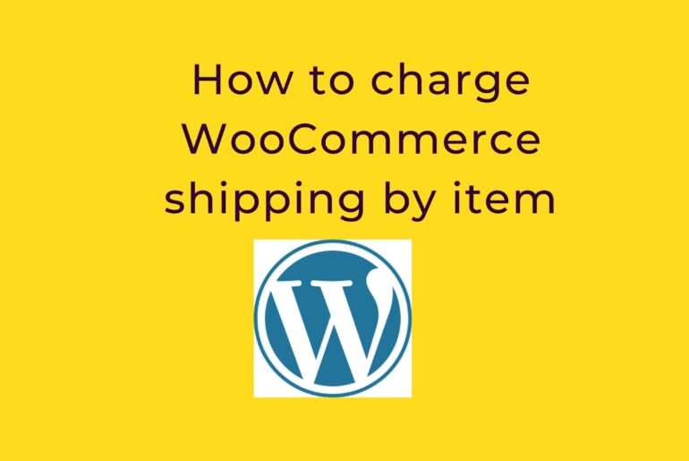How to charge WooCommerce shipping by item