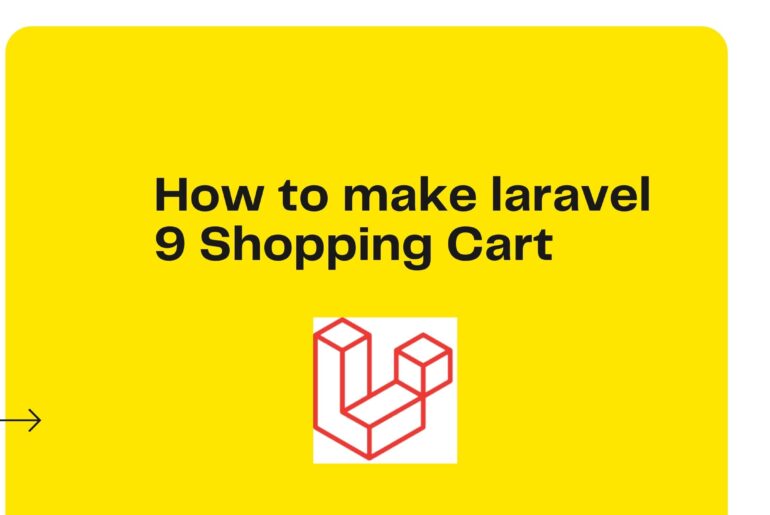 How to make laravel 9 Shopping Cart
