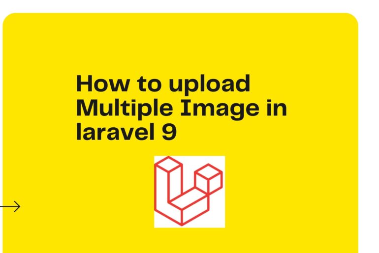 How to upload Multiple Image in laravel 9